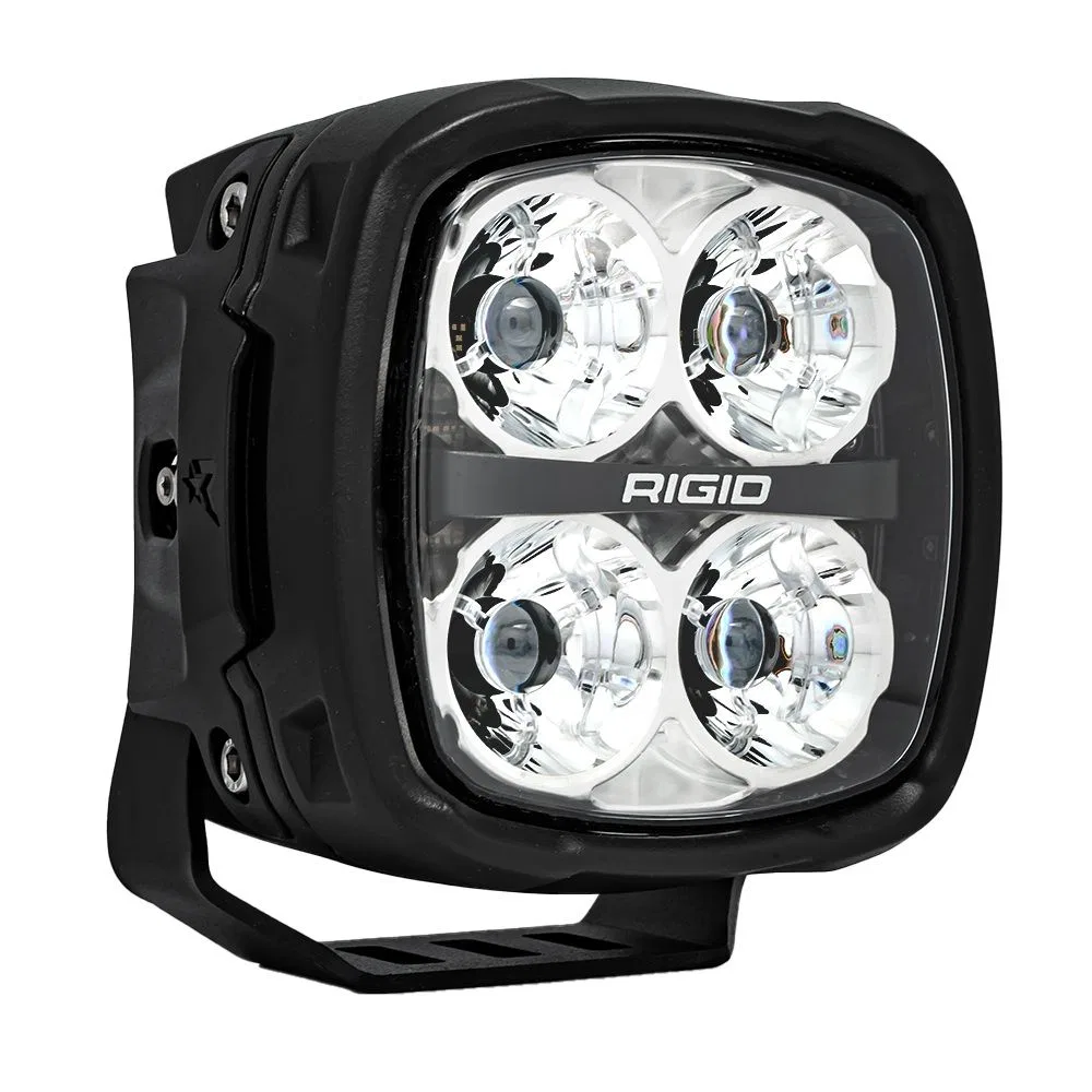 168240 – RIGID IND Driving/ Fog Light, LED Bulb 5 Inch Square 134 Watt 9.6 Amp Draw At 14 Volt DC Spot Beam 10104 Lum...
